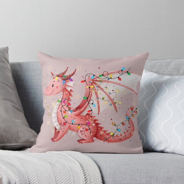 Aperçu de l'œuvre Dragon illuminé de Noël créée et vendue par SimpleatHeart.