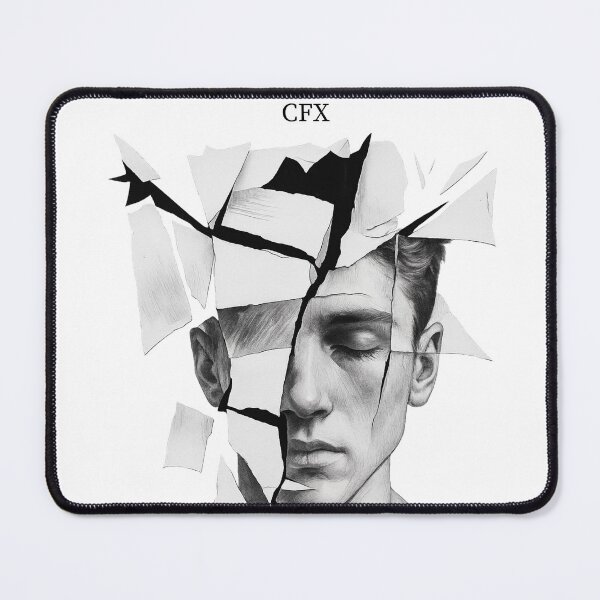 Item preview, Fragmented Mind Portrait | Abstract Line Art designed and sold by CaesarFraterX.