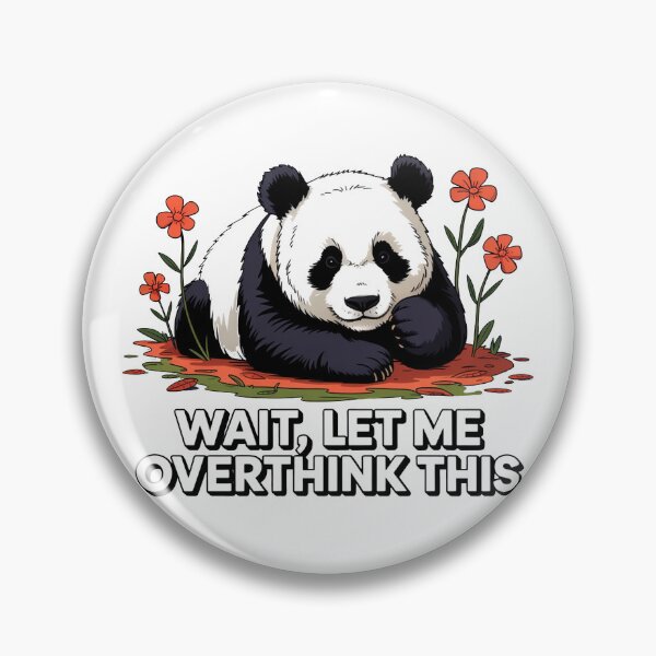 Item preview, Overthinking Panda Cute Funny Anxiety Design designed and sold by MonkiFlipp.