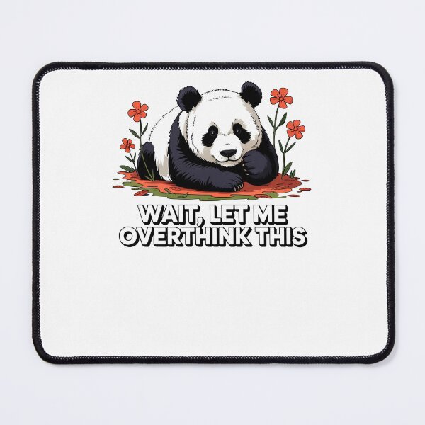 Item preview, Overthinking Panda Cute Funny Anxiety Design designed and sold by MonkiFlipp.