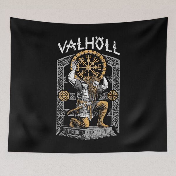 Item preview, Viking Valhalla Compass Bearer Warrior Old Norse Mythology designed and sold by GrandeDuc.