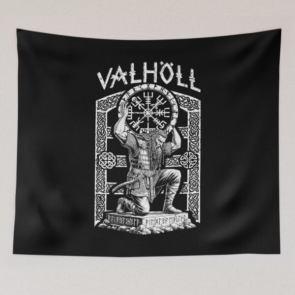 Item preview, Viking Valhalla Compass Bearer Warrior Old Norse Mythology designed and sold by GrandeDuc.