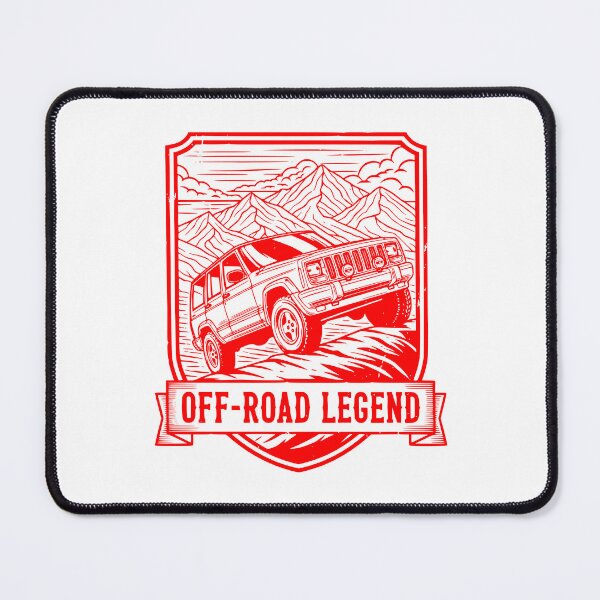 Item preview, Classic 4x4 Off-Road Legend XJ Mountain Adventure Red designed and sold by Off-Road-Zone.
