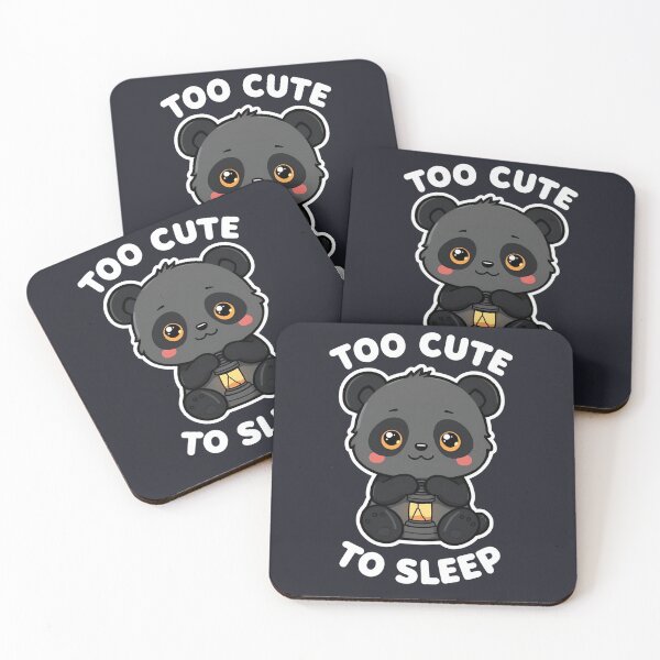 Item preview, Midnight Panda – Too Cute to Sleep | Cute Chibi Panda Night Shirt designed and sold by EchopawCo.