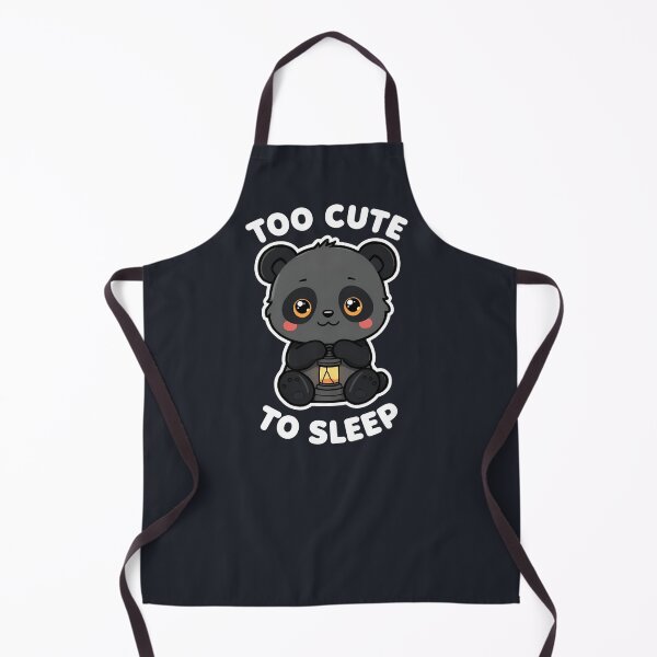 Item preview, Midnight Panda – Too Cute to Sleep | Cute Chibi Panda Night Shirt designed and sold by EchopawCo.