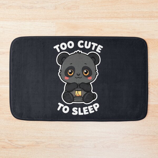 Item preview, Midnight Panda – Too Cute to Sleep | Cute Chibi Panda Night Shirt designed and sold by EchopawCo.