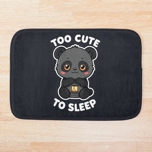 Item preview, Midnight Panda – Too Cute to Sleep | Cute Chibi Panda Night Shirt designed and sold by EchopawCo.