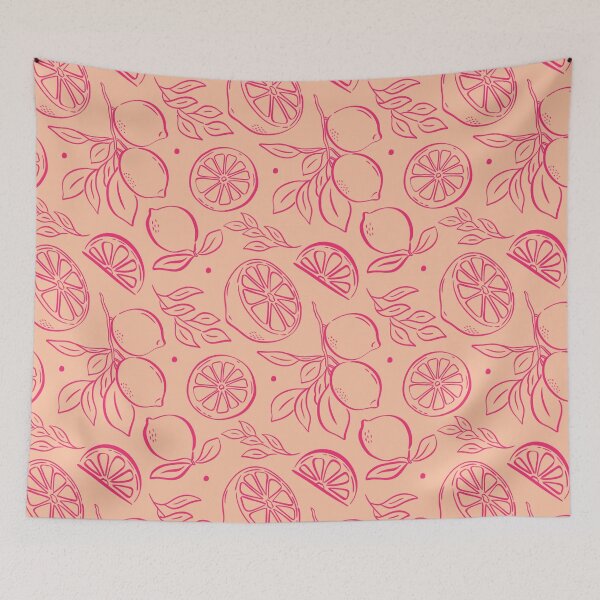 Item preview, Whimsical Hand-Drawn Lemon Line Art Pattern – Fresh, Minimal & Modern designed and sold by Olive Lane Creative.