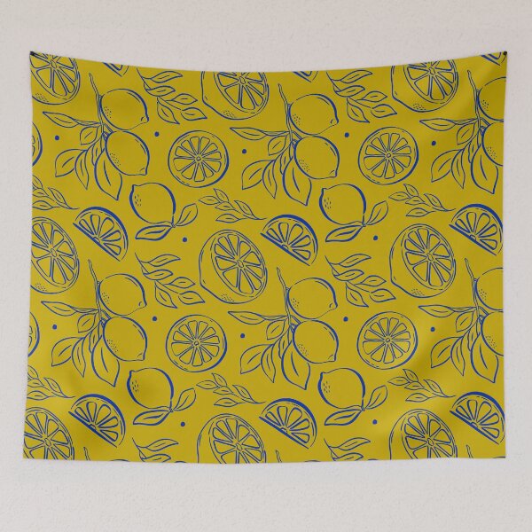 Item preview, Whimsical Hand-Drawn Lemon Line Art Pattern – Fresh, Minimal & Modern designed and sold by Olive Lane Creative.