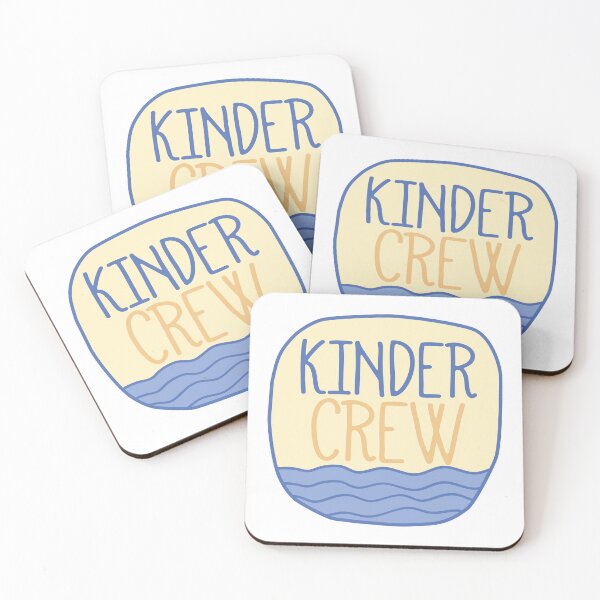 Item preview, Kinder Crew cute text designed and sold by Think4Prints.