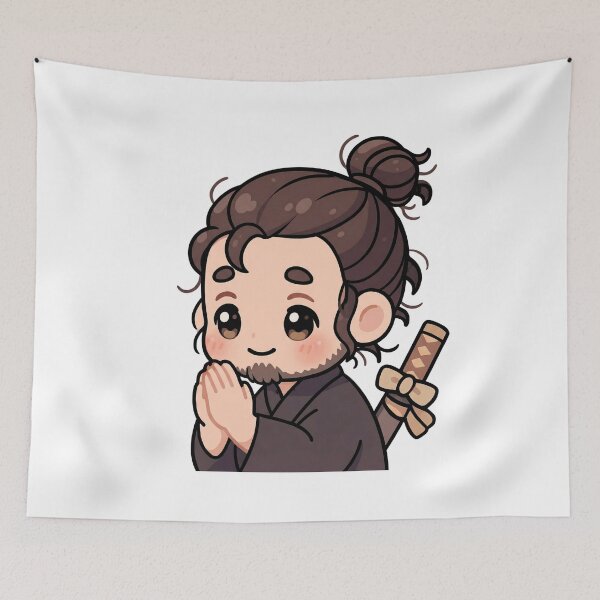 Item preview, Musashi Miyamoto (I have no enemies) | cute kawaii | by Nooby Draw designed and sold by NoobyDraw.