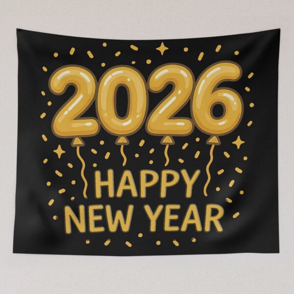 Item preview, Gold Balloon 2026 Happy New Year – Celebration Party designed and sold by PunchDrop.