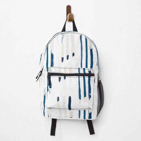Item preview, Vertical Stains and Strokes in Navy Blue and White designed and sold by ElizabethCoelho.