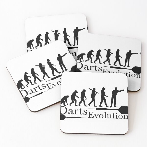 Artikelvorschau, Darts Evolution – Funny Dart Player Evolution Illustration entworfen und verkauft von TheØche.