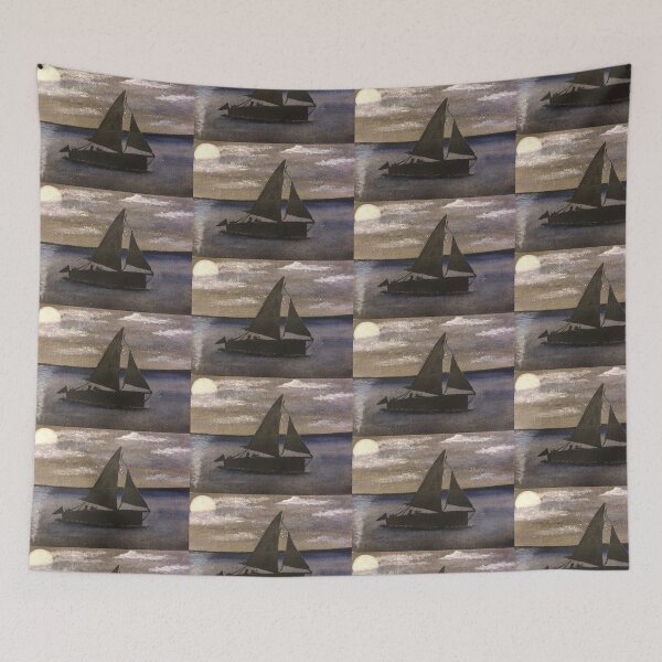 Item preview, Moonlight Boat Trip designed and sold by Laura Crean.