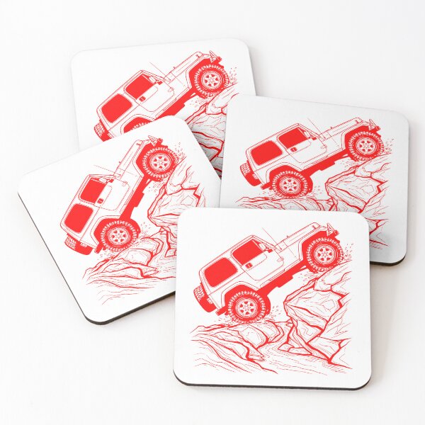 Item preview, Wrangler TJ Off-Roading Vintage 4x4 Rock Crawler red designed and sold by Off-Road-Zone.