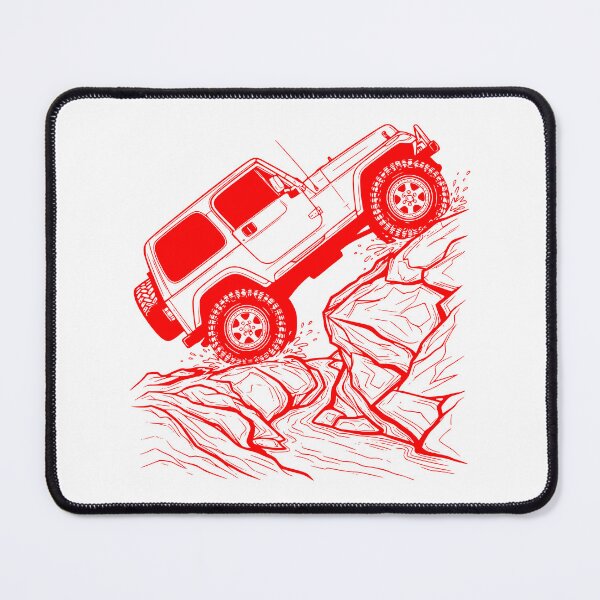 Item preview, Wrangler TJ Off-Roading Vintage 4x4 Rock Crawler red designed and sold by Off-Road-Zone.