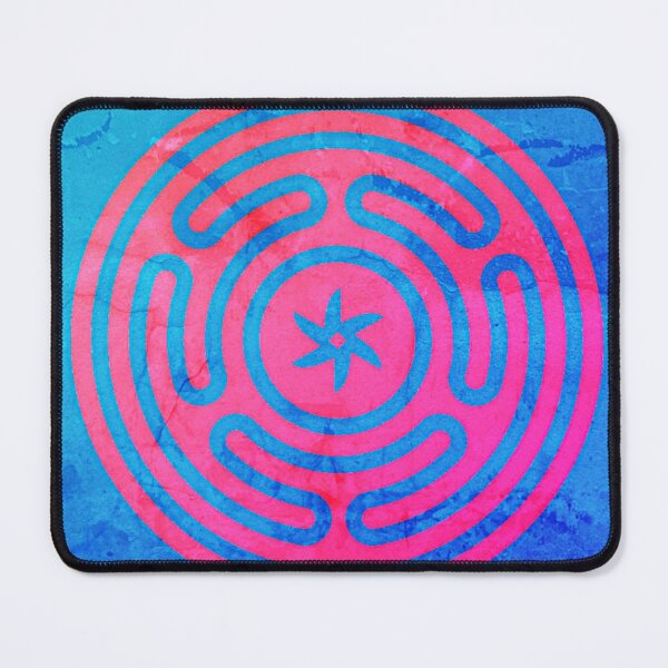 Item preview, Hecate's Wheel Red on Blue designed and sold by Kwandry.