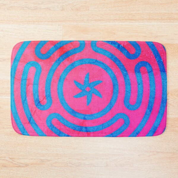 Item preview, Hecate's Wheel Red on Blue designed and sold by Kwandry.