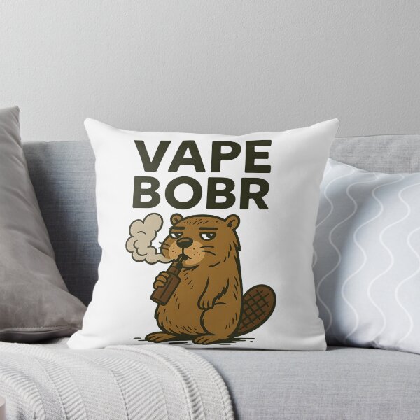 Item preview, Vape Bobr – Cartoon Beaver Vaping designed and sold by House of Taste Vape Designs.