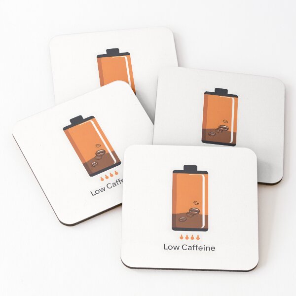 Item preview, Low Caffeine Battery - Funny Coffee Lover designed and sold by InkDropShop3112.