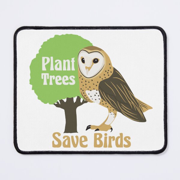 Item preview, Plant Trees Save Birds Owl designed and sold by Innet.