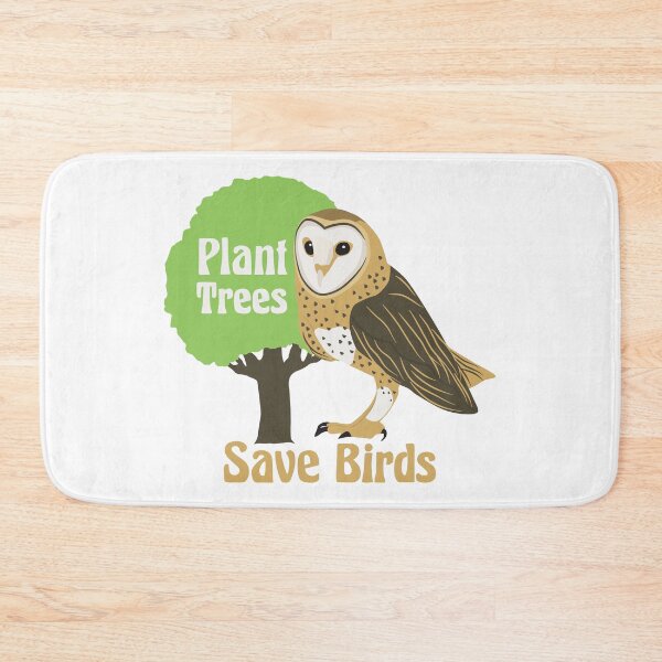 Item preview, Plant Trees Save Birds Owl designed and sold by Innet.