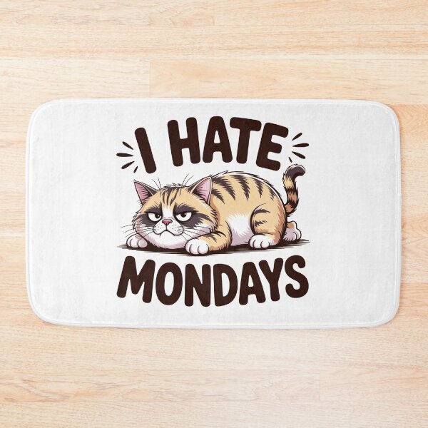 Item preview, Grumpy Cat I Hate Mondays Design designed and sold by MonkiFlipp.
