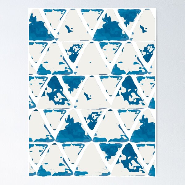 Item preview, Geometric Triangle Mosaic with Dye Texture designed and sold by ElizabethCoelho.