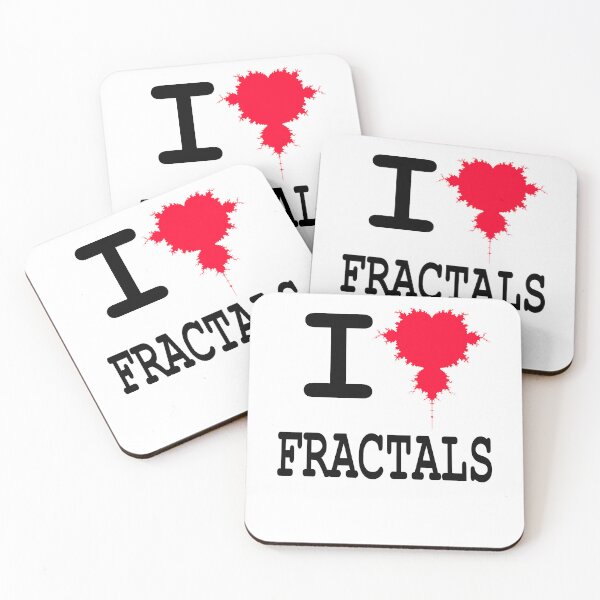 Item preview, Funny Nerdy I Heart Mandelbrot Fractals Geometry Math Teacher Black Text designed and sold by MathWare MathClips.