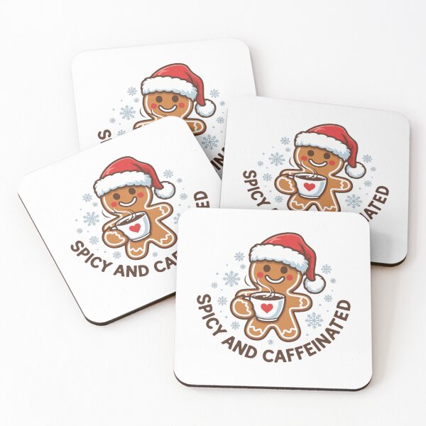 Item preview, Spicy and Caffeinated Gingerbread Coffee Christmas designed and sold by ZACK ART.