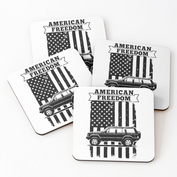 Item preview, Cherokee XJ Off-Road SUV American Flag Freedom designed and sold by Off-Road-Zone.