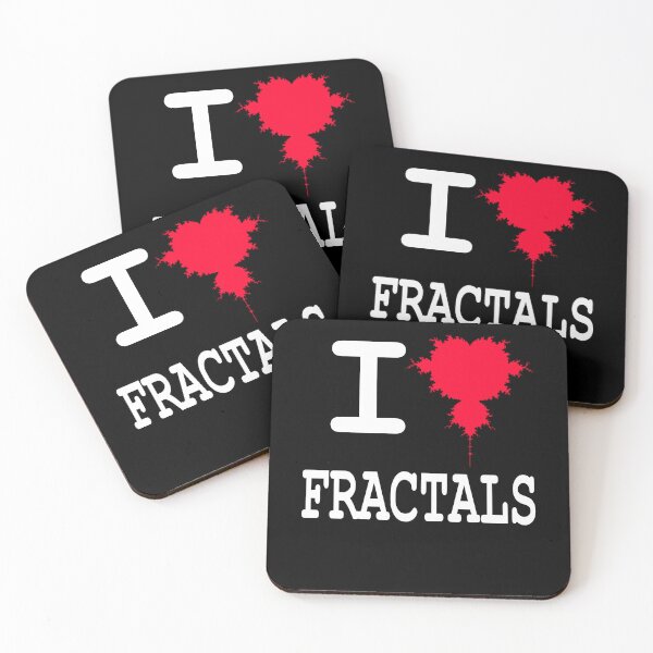 Item preview, Funny Nerdy I Heart Mandelbrot Fractals Geometry Math Teacher White Text designed and sold by MathWare MathClips.