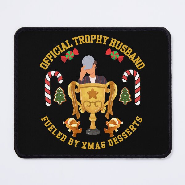 Item preview, Official Trophy Husband Fueled by Xmas Desserts – Funny Christmas Husband Trophy Cup Design designed and sold by AnaPixMar.