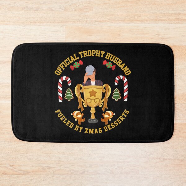 Item preview, Official Trophy Husband Fueled by Xmas Desserts – Funny Christmas Husband Trophy Cup Design designed and sold by AnaPixMar.