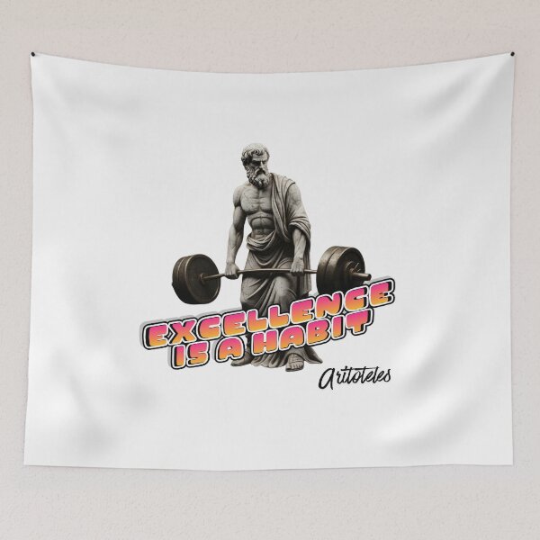 Item preview, Greek Philosophy Aristotle Gym Motivation Fitness designed and sold by ThinkItWearIt.