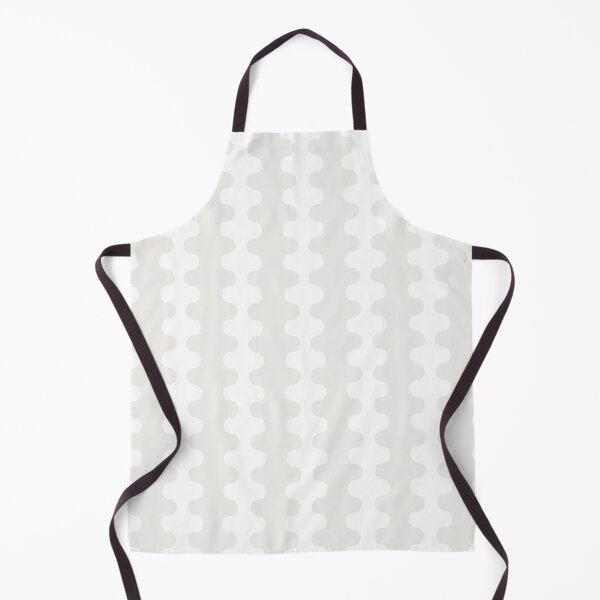 Item preview, White Wavy Ogee A-Go-Go Pop Stripes Pattern designed and sold by kierkegaard.