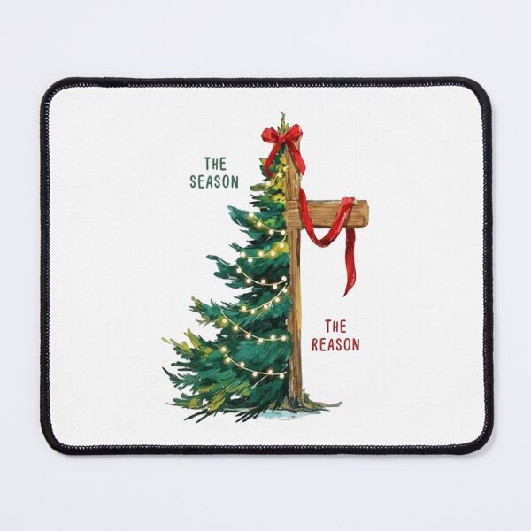 Item preview, Christmas Humor - Christmas Tree The Season Jesus Cross The Reason designed and sold by Velvetstitches.