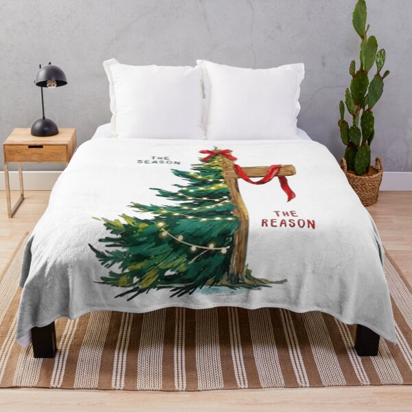 Item preview, Christmas Humor - Christmas Tree The Season Jesus Cross The Reason designed and sold by Velvetstitches.