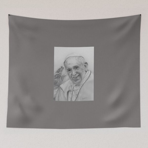 Aperçu de l'œuvre PAPE FRANCISCO AU CRAYON GRAPHITE créée et vendue par AlinaDobrzinsky.