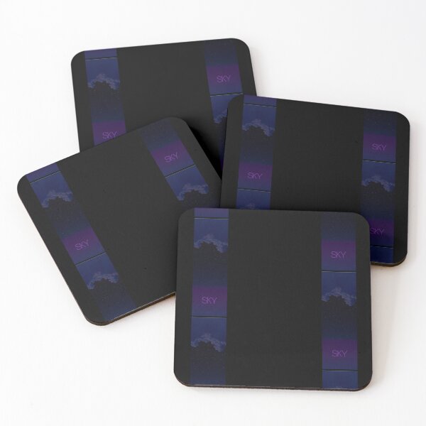 Item preview, Night Sky with Purple Clouds and Stars designed and sold by ARTbyIOJAN.