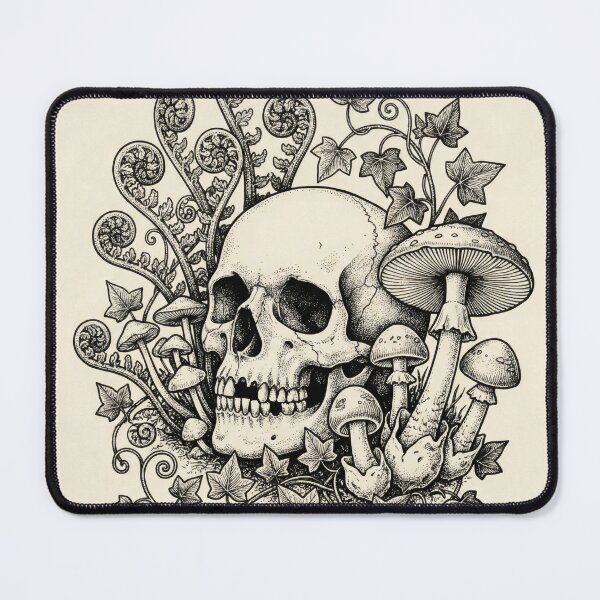 Item preview, Memento Mori: Vintage Botanical Skull & Ferns designed and sold by The boys.
