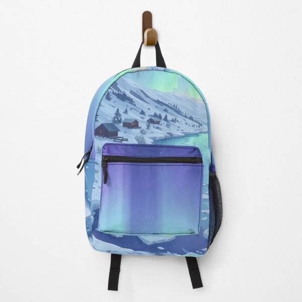 Item preview, Northern Lights Over Frozen River designed and sold by HappySproutArt.