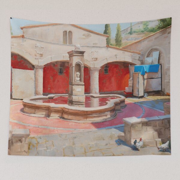 Item preview, Counter Strike 2, Inferno - B Site | Oil Painting designed and sold by shreyasfineart.