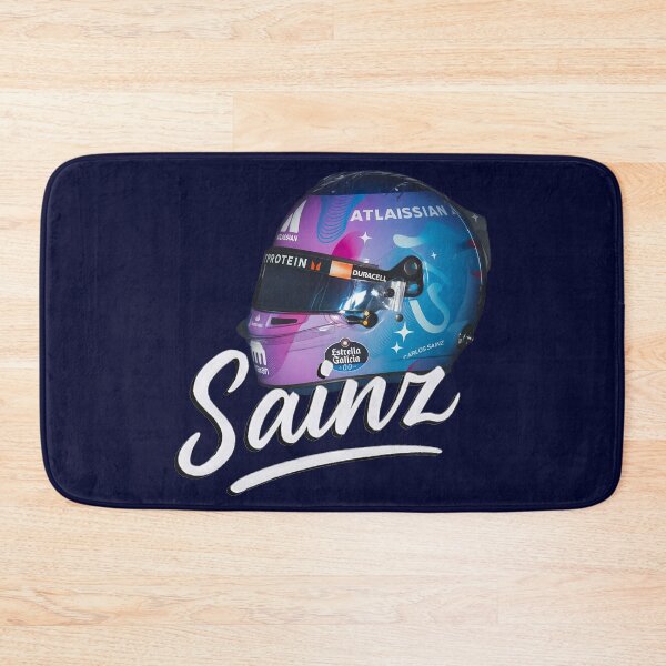 Item preview, Carlos Sainz Sparkles Helmet Abu Dhabi GP 2025 designed and sold by Studio F1Grid.
