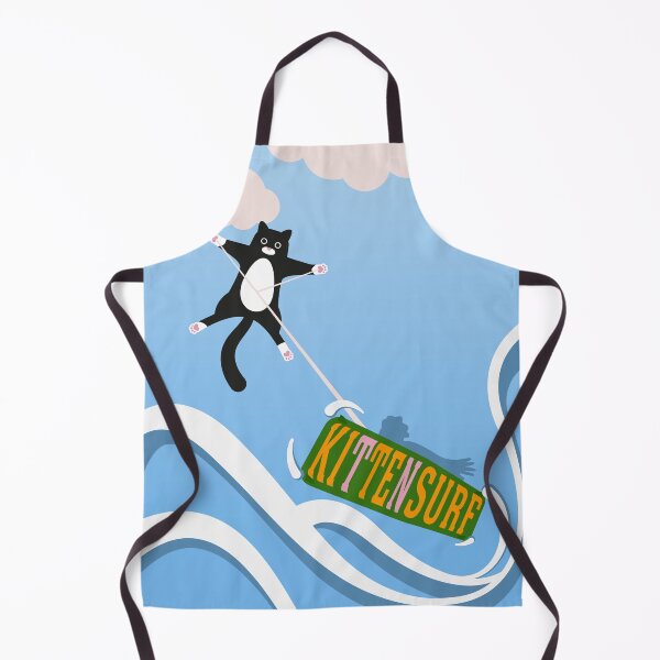 Item preview, Kite Surfing BLACK CAT – Kittensurf Funny Beach Shirt designed and sold by bembureda.