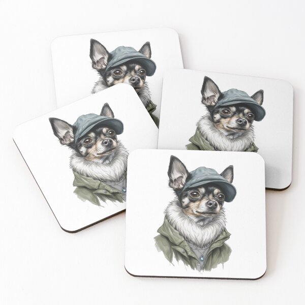 Item preview, Stylish Chihuahua in a Khaki Jacket designed and sold by CHRIST5000.