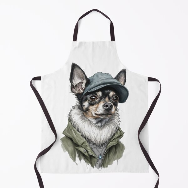 Item preview, Stylish Chihuahua in a Khaki Jacket designed and sold by CHRIST5000.