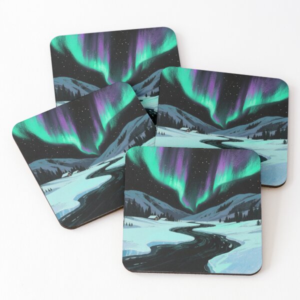 Item preview, A Frozen River – Winter’s Silent Light Show designed and sold by HappySproutArt.
