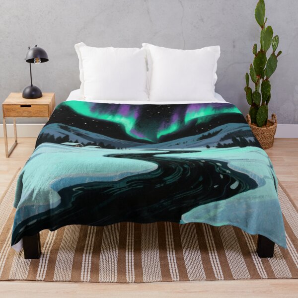 Item preview, A Frozen River – Winter’s Silent Light Show designed and sold by HappySproutArt.